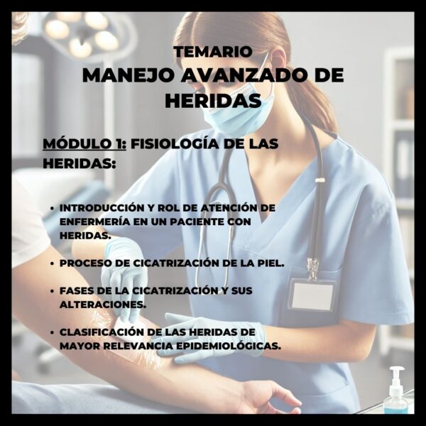 Diplomado manejo avanzado de heridas y ostomias - Imagen 2