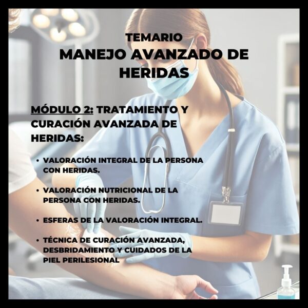 Diplomado manejo avanzado de heridas y ostomias - Imagen 3