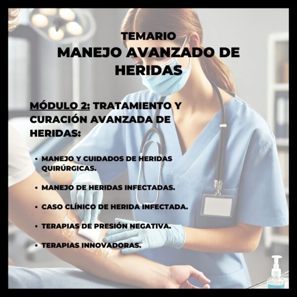 Diplomado manejo avanzado de heridas y ostomias - Imagen 4