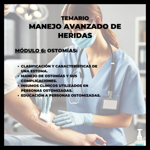Diplomado manejo avanzado de heridas y ostomias - Imagen 8