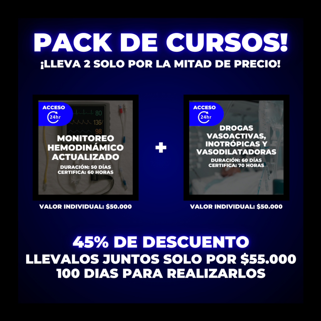 Pack de cursos hemodinámicos + DVA