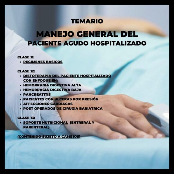 PACK: Paciente Agudo Hospitalizado y Aspectos Generales - Imagen 11
