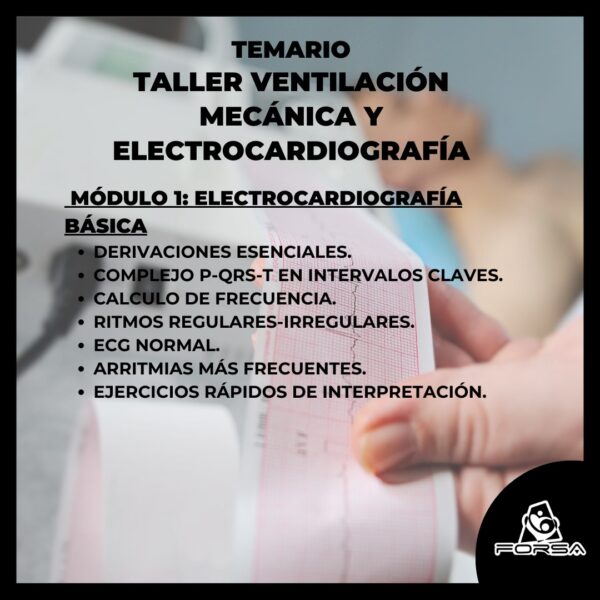 Taller: Ventilación Mecánica y Electrocardiografía - Imagen 2