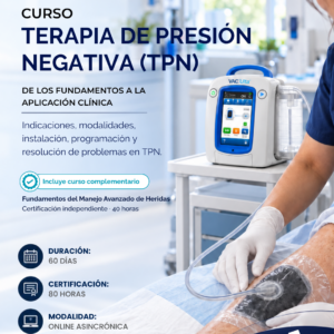Terapia de presión negativa (TPN) + Fundamentos del Manejo Avanzado de Heridas