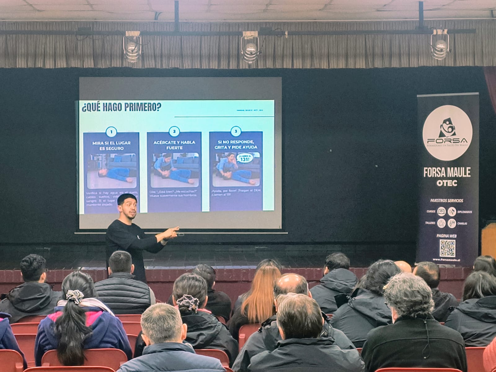 Presentación de la jornada en el Liceo Salesianos Talca